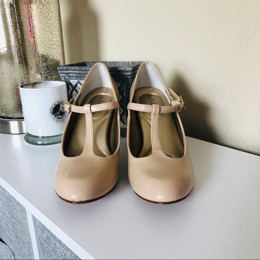 Kelly & Katie Brenda Beige Closed-Toe Heel